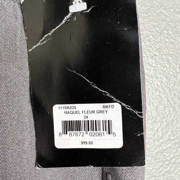 NWT Afflliction Women's‎ Raquel Fleur Gray Skinny Jeans Low Rise Size 24 - Picture 2 of 9